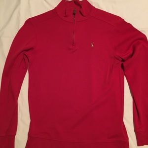 YL Polo Quarter Zip Top